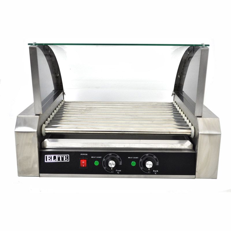 Elite Commercial 30 Hot Dog Roller Grill Cooker Machine  