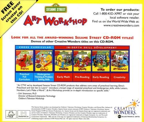 New Kids Software SESAME STREET ELMOS ART WORKSHOP  