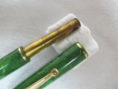   PARKER DUOFOLD JADE JUNIOR STREAMLINE GREEN USA PENCIL C 1930 W  