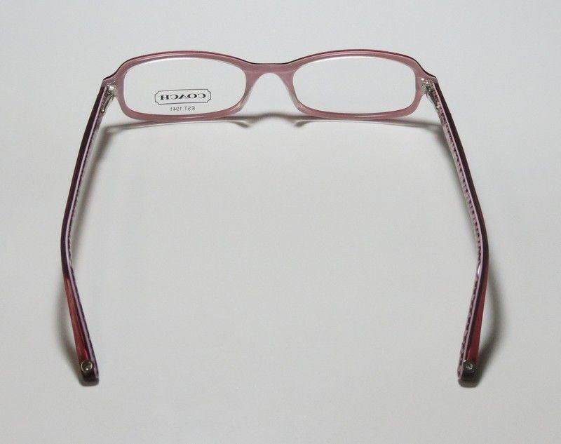 NEW COACH GIANNA 579 46 16 135 BURGUNDY ROSE CRYSTALS EYEGLASSES 