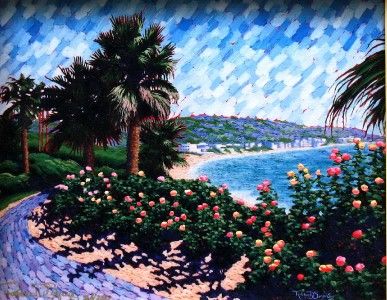 Robbie Sayers LAGUNA BEACH s/n Limited Ed giclee FRAMED  