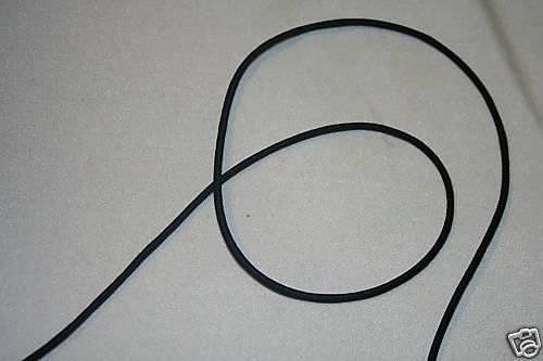   yds black Shock CORD ROUND stretch elastic bungee 1/8 diameter  