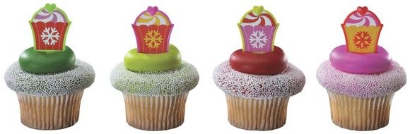   PICKS new CUPCAKE snowflakes PARTY favors DECORATING cak POPS  