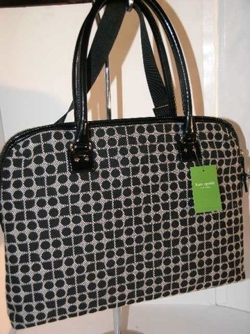 New KATE SPADE Classic Noel Calista Fabric Laptop Bag  