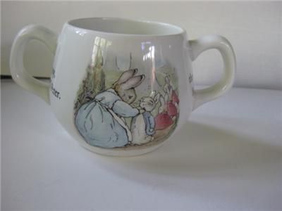 Wedgwood Beatrix Potter Peter Rabbit 2 handle Child Cup  