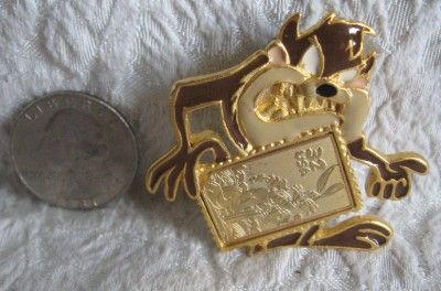 WB Tasmanian Devil TAZ Bugs Bunny Collector Stamp Pin  