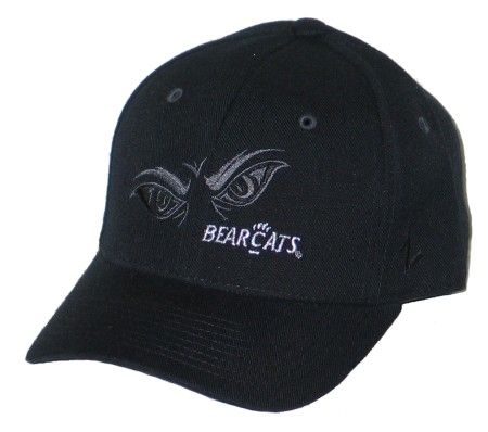 CINCINNATI BEARCATS BLACK VORTEX FITTED HAT/CAP 7 1/8  