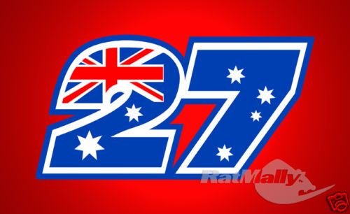 CASEY STONER 27 DUCATI MOTOGP RACE NUMBERS STICKERS x3  