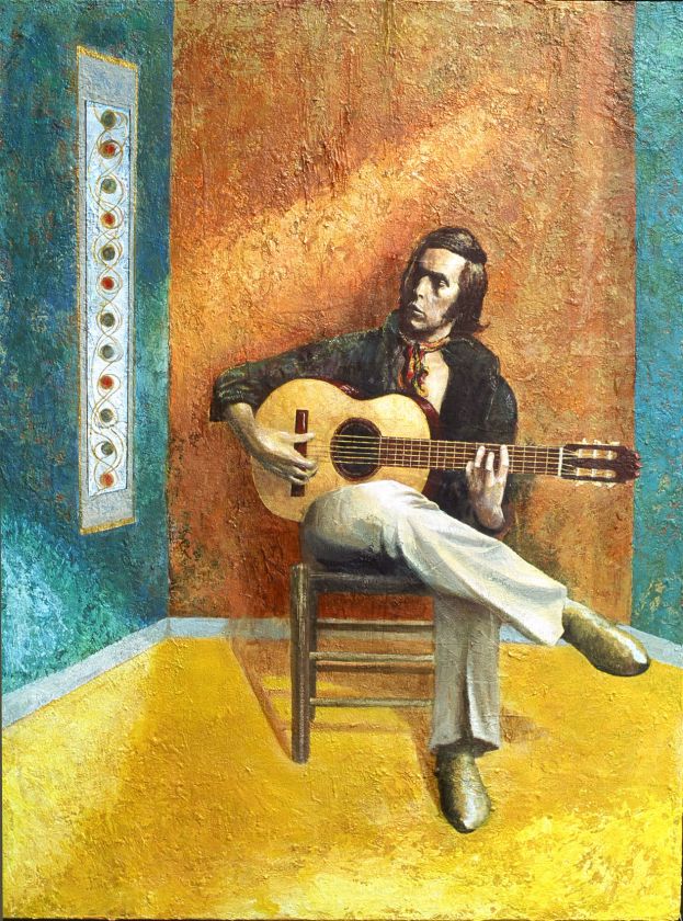 ORIGINAL Flamenco Large MODERN Portait art by Liam  