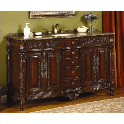 Global Treasures Manchester 62 Single Bathroom Vanity Mahogany 3100D 