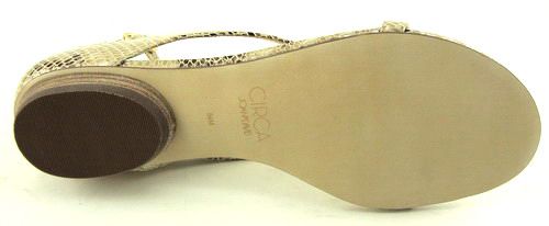 CIRCA JOAN&DAVID EGAN Gold Womens Shoes Sandals 8.5  