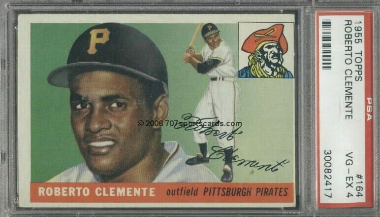 1955 Topps 164 (R) Roberto Clemente PSA 4 (2417)  