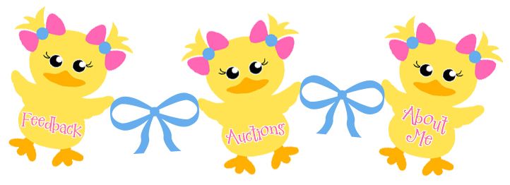   DUCKY GROSGRAIN RIBBON CHICK CLUCK CLUCK DUCK EGG 4 HAIRBOW BOW  