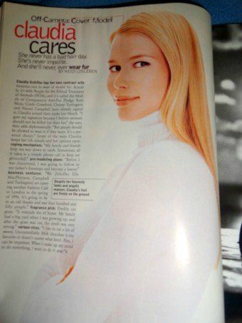   10/1995 Claudia Schiffer Georgina Grenville Shiraz Tal ads  