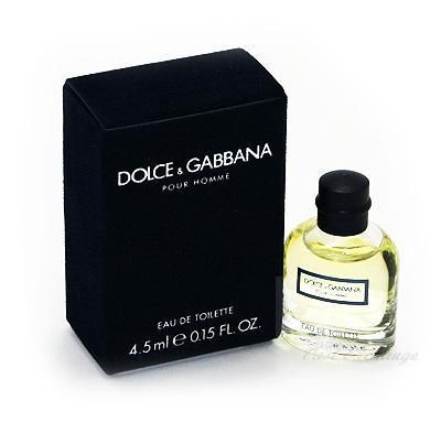 DOLCE & GABBANA POUR HOMME MENS COLOGNE 0.15 oz. / 4.5 mL. EDT MINI 