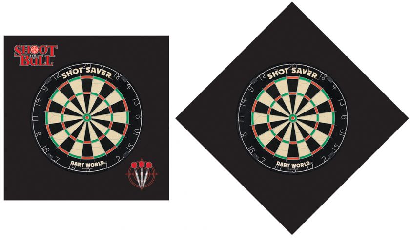 SHOOT THE BULL DARTBOARD WALL PROTECTOR 47601  