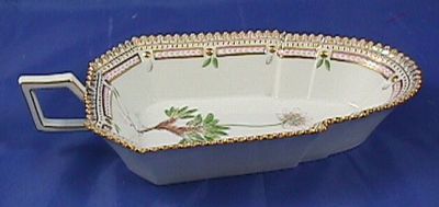 Vintage Royal Copenhagen Flora Danica Pickle Dish