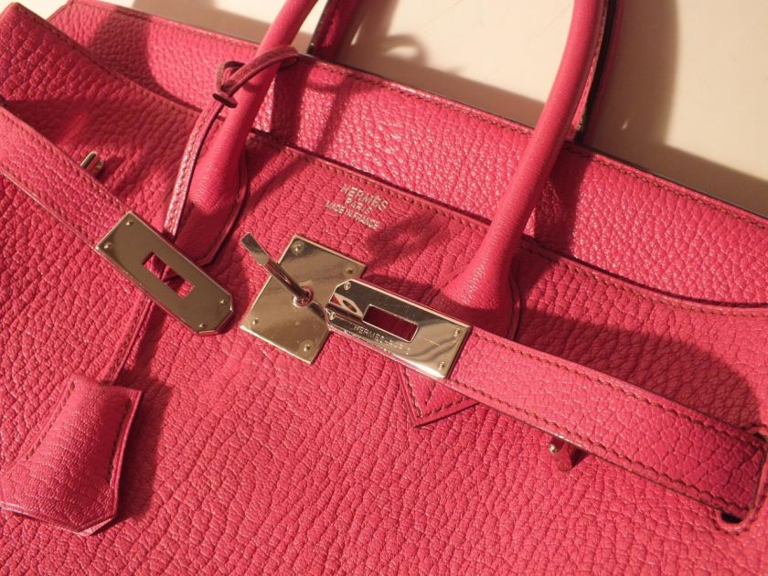   Birkin Pink Fuchsia Chevre de Coromandel Pal Hardware Authentic  