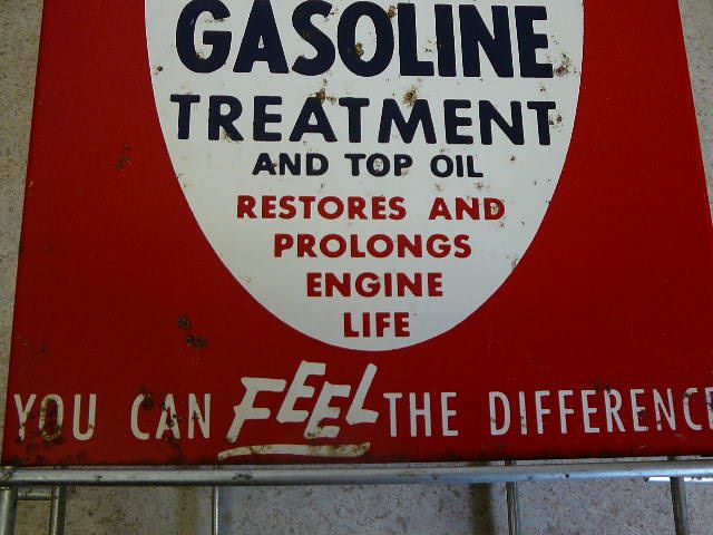 Old Vintage Service Station Gas Oil STP Gas Treatment Wire Display 