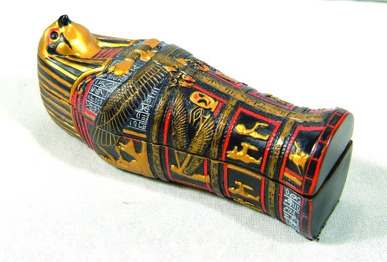 EGYPTIAN HORUS SARCOPHAGUS COFFIN STATUE FIGURINE  