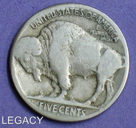 1917 S BUFFALO NICKEL SCARCE DATE SAN FRAN (GR  