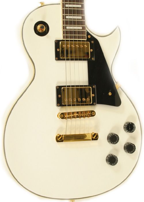 New White Electric Guitar Vintage Cutaway Set Neck SALE  