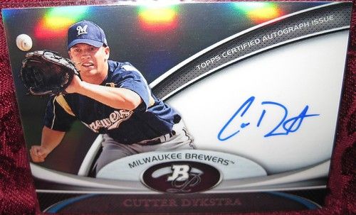   BOWMAN PLATINUM CHROME REF AUTO AUTOGRAPH RC #BPA CD CUTTER DYKSTRA