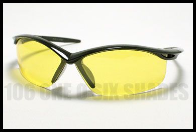   Lens Baseball Tennis Running Sports Sunglasses Rubber End Warp Around