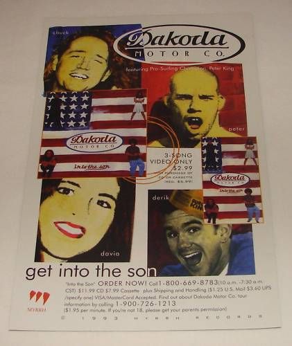 1993 DAKOTA MOTOR CO Into The Son ad~ surfer Peter King  