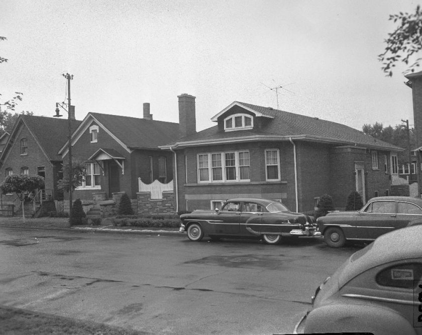 4x5 NEG. Mayor Daleys house, Bridgeport Chicago 55  