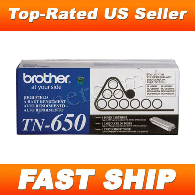 Brother New Genuine OEM TN650 TN 650 DCP 8085Toner Cart  