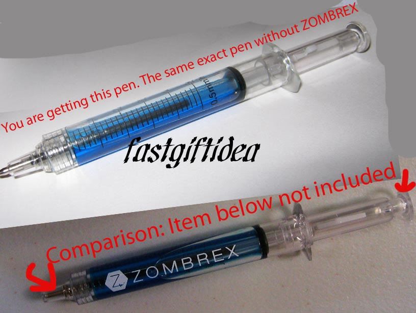 Unofficial Dead Rising 2 Zombrex Blue Syringe like pen  