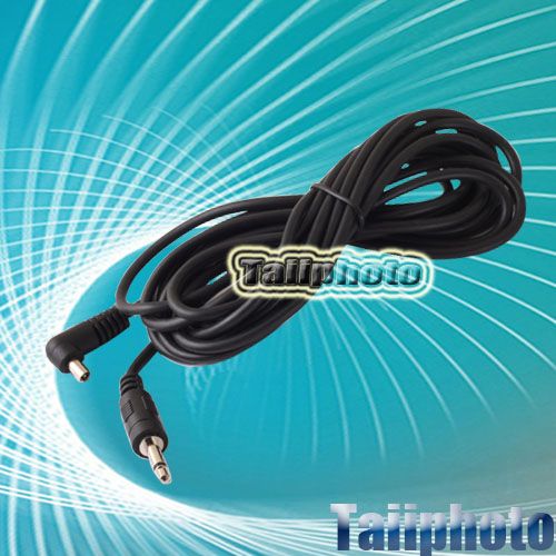 Meter 3.5mm Plug to Male Flash PC Sync Cord Cable  