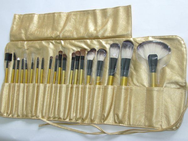 NEW 20pcs GOAT Makeup Brushes Set Gold color B60  