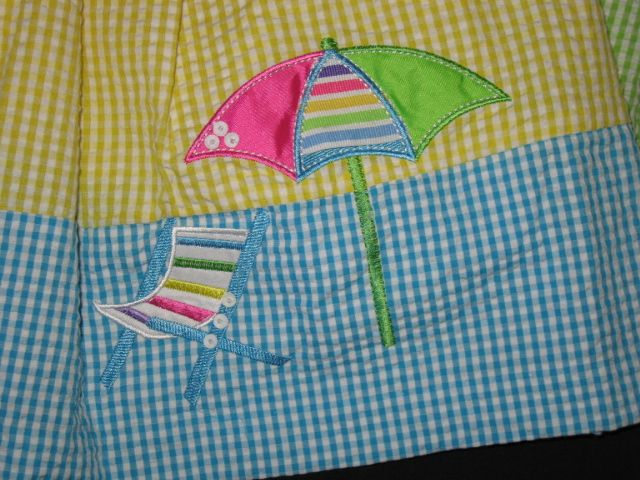 NEW 2 pc BEACH UMBRELLA Dress Girls Clothes 6 9m Summer Spring 