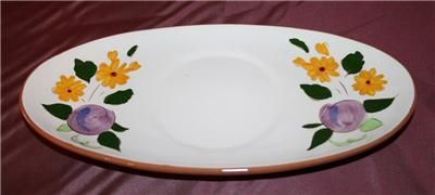 Vintage Stangl Fruit & Flowers Gravy Boat & Underplate  