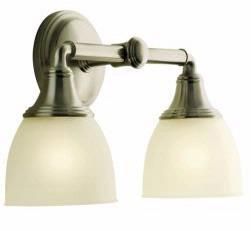 Kohler K 10571 BN Devonshire Double Wall Sconce Nickel  