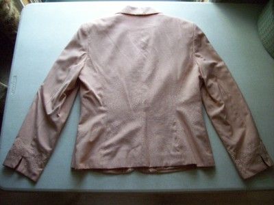 Womens Ladies NORTON MCNAUGHTON Blazer Peach SZ 6 NICE  