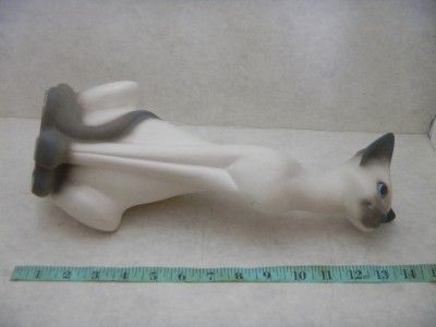 Large Vintage 1958 Freeman McFarlin Potteries Pottery Siamese Cat 