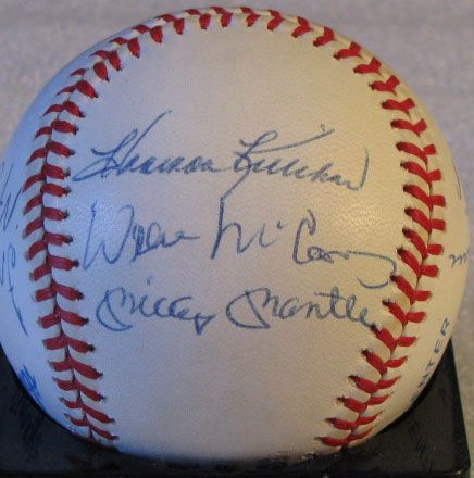 500 Home Run Mantle Signed Auto PSA DNA Baseball 12 Sig  