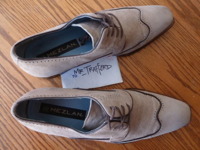 Amazing MEZLAN Grey Suede Casual Dress Shoes Made in Spain $345  