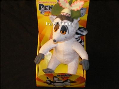 Penguins of Madagascar King Julian Plush Doll NEW  