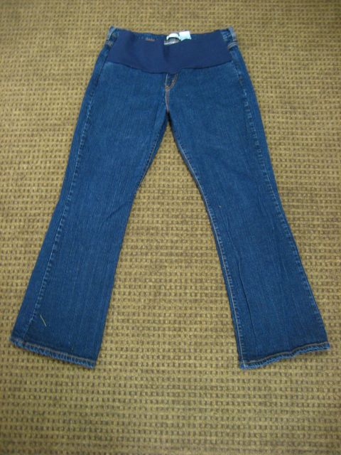 Levi Strauss Maternity Jeans Stretch Bootcut Dark Blue Size 14 XL 