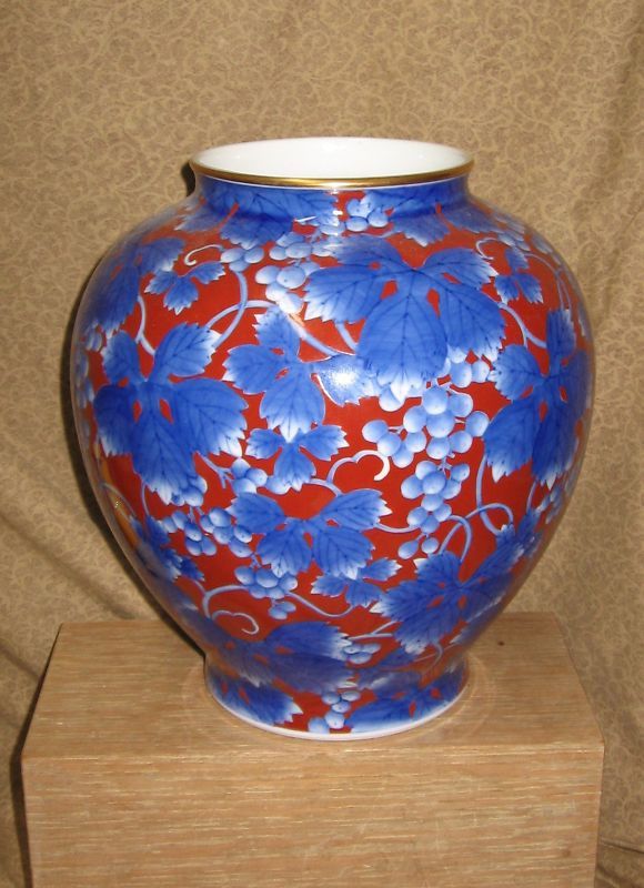 Old Japanese Imari Vase Fukagawa w/ Koransha Mark  