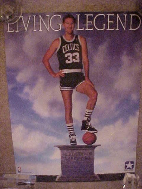 1980s Larry BIRD **Living Legend*Converse POSTER 17x23  