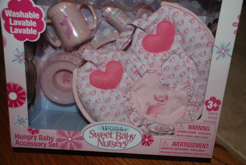 Hungry Baby Accessory Set by Madame Alexander for Sweet Baby Nursery 