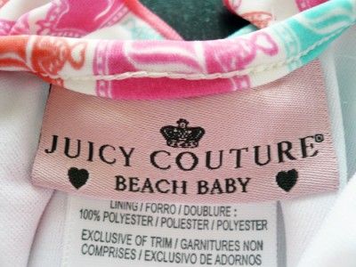 NWT Juicy Couture Baby Crown Ruffle Swimsuit Size 12M  