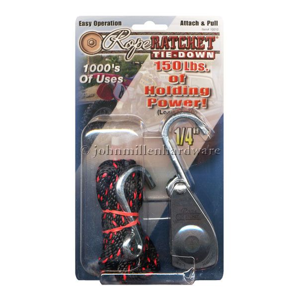 Rope Ratchet Tie Down, 2 Size Options  