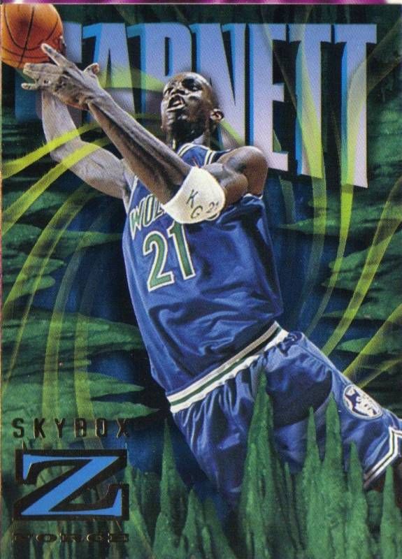 1996 7 Skybox Z force   KEVIN GARNETT #52   Wolves  