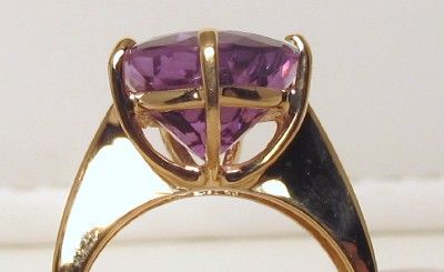 Amethyst 17X12mm 14K Yellow Gold Ring  